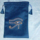 Sametový pytlík s výšivkou