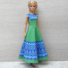 Dlouhé barevné šaty pro Barbie