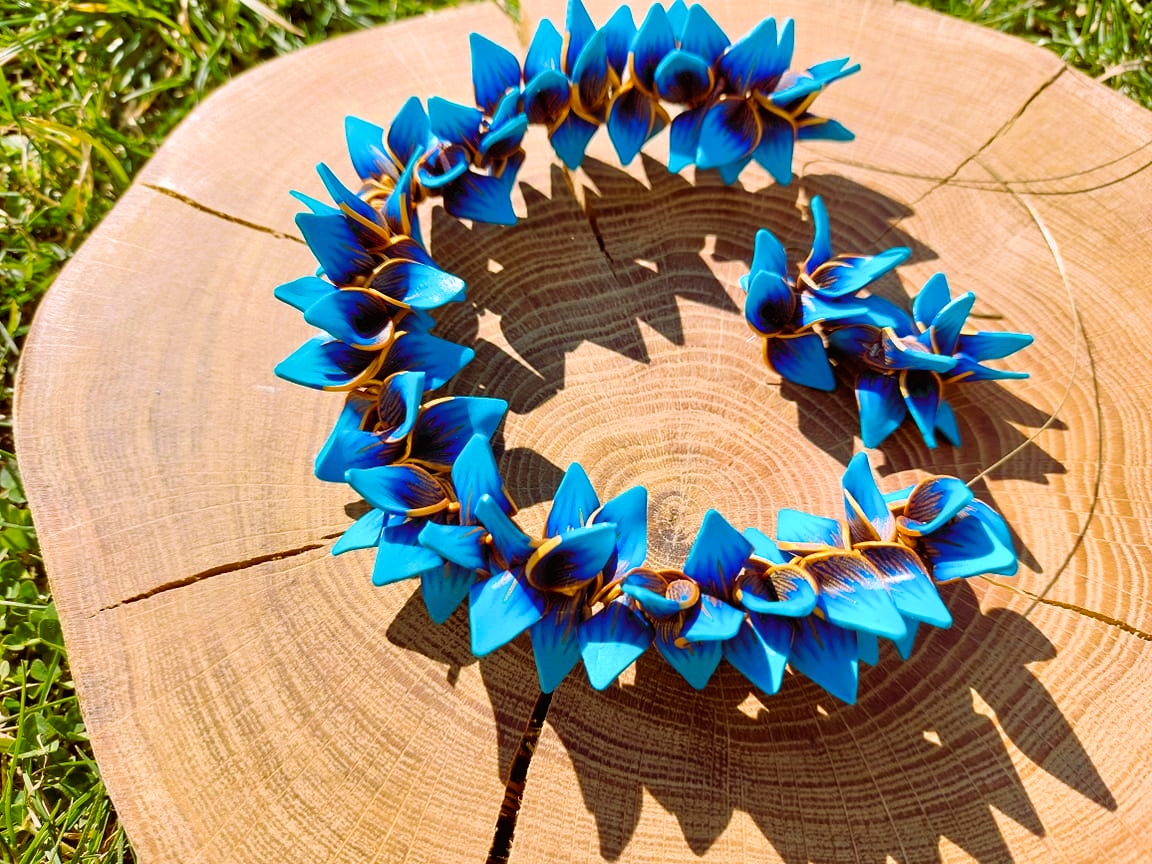 Fimo sada - tyrkys se zlatem