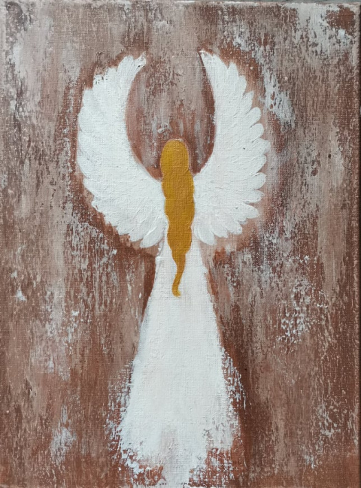 Malovaný obraz, anděl 6