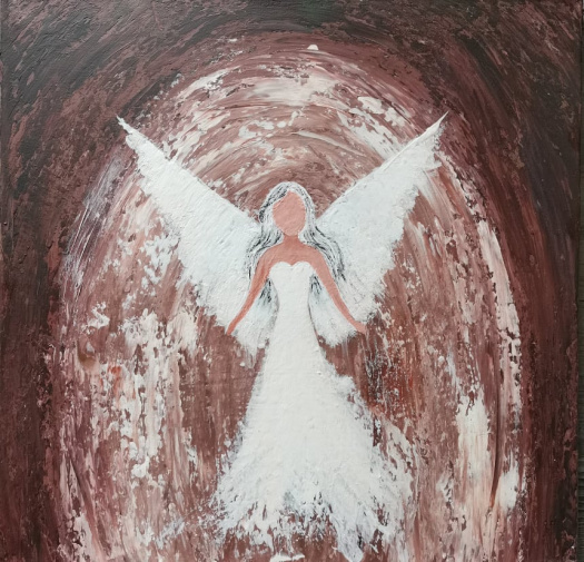 Malovaný obraz, anděl 5