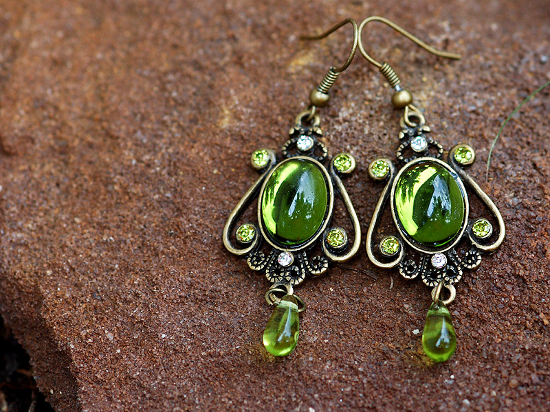 Náušnice Lesní secesní 