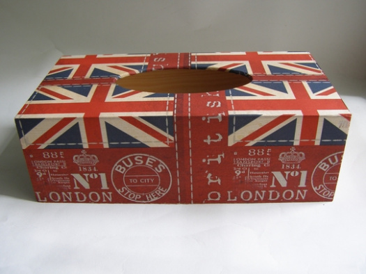 Krabice na kapesníky - British