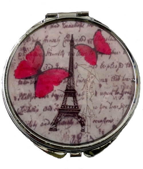 Zrcátko-Paříž s motýly