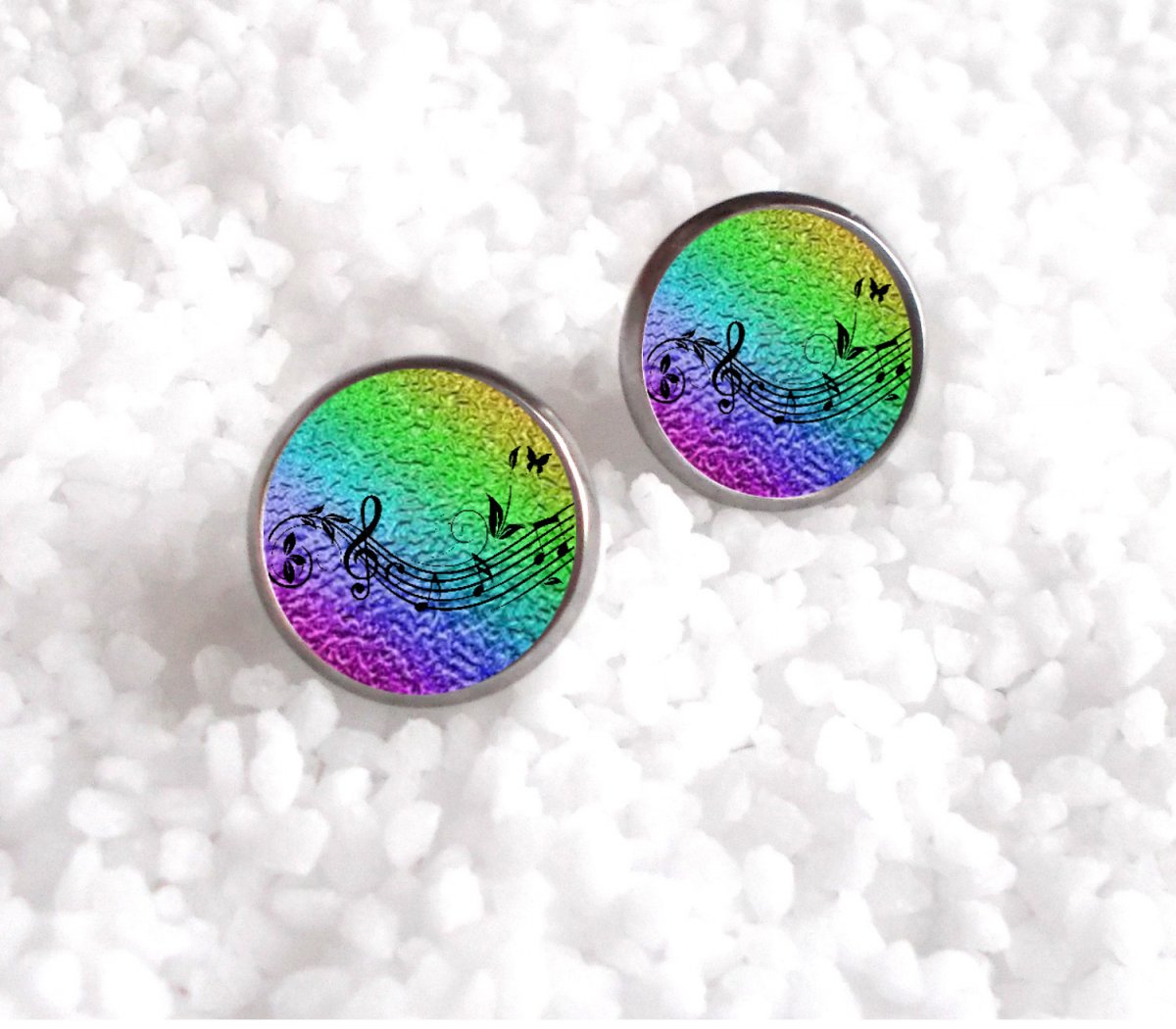 Peckové náušnice - chirurgická ocel