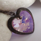 Swarovski srdce růžové