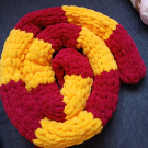 Měkká pletená maxi šála puffy