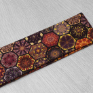 Hnědá elastická čelenka - mandaly