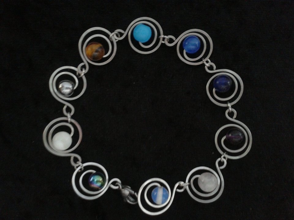 Náramek - polodrahokamy - chirurgická ocel