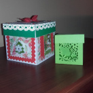Vánoční krabička - "exploding box"