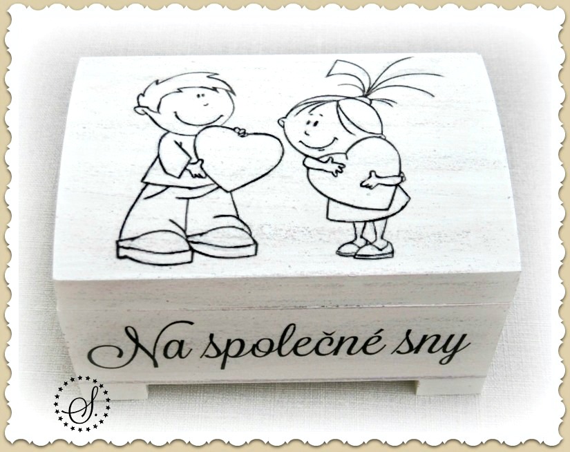 svatební truhlička - pokladnička