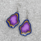 Asymetrické náušnice - barevné