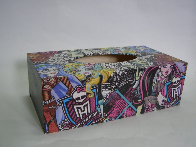 Krabice na kapesníky - Monster