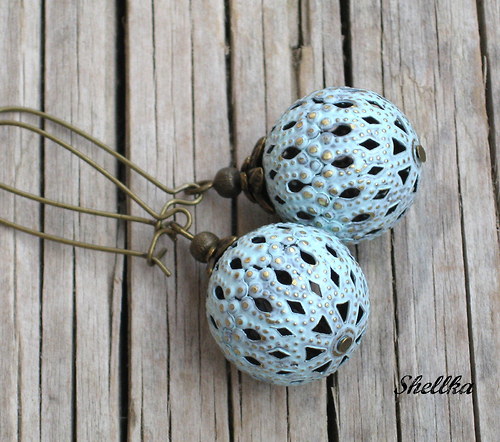 Náušnice filigránové 8