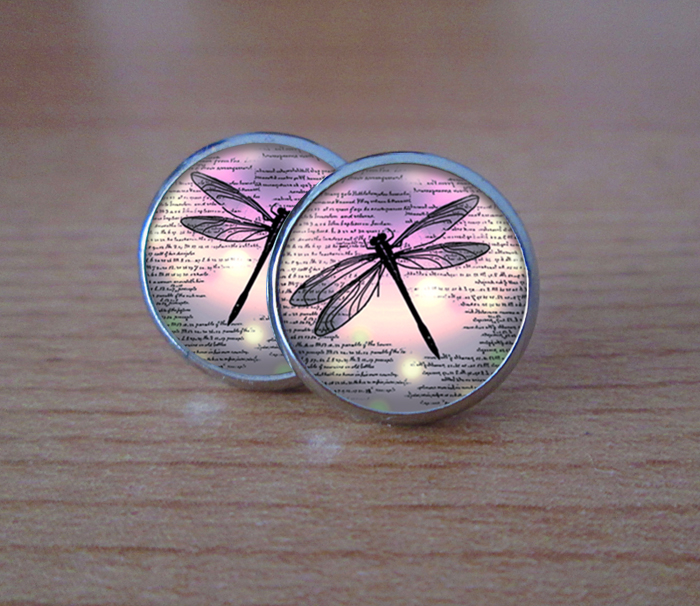 Magické vážky - náušnice puzetky