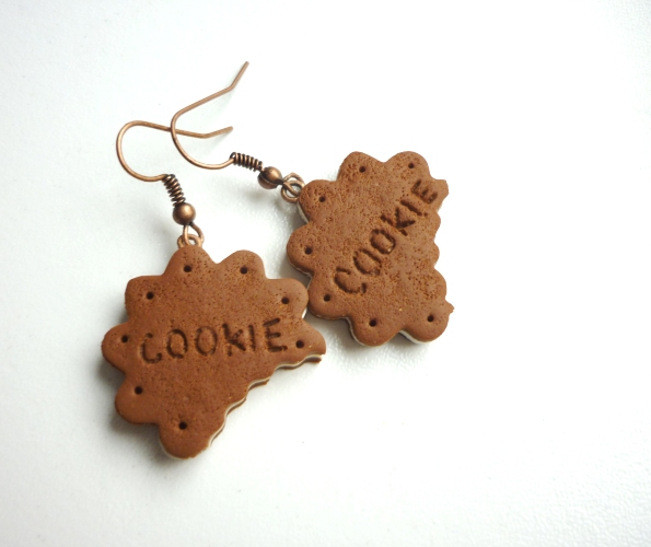 Cookies fimo náušnice