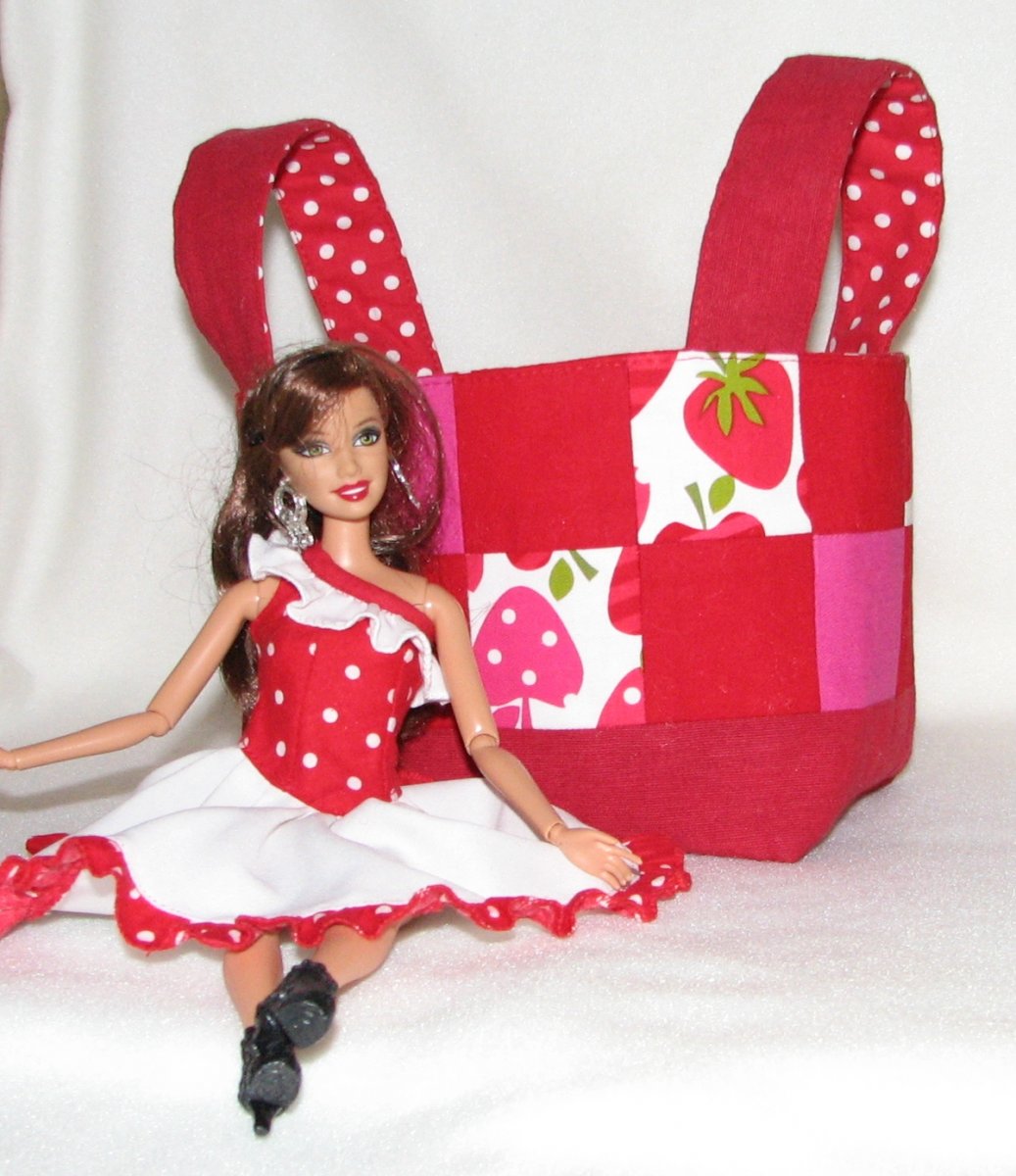 Taštička/košík jahůdkový