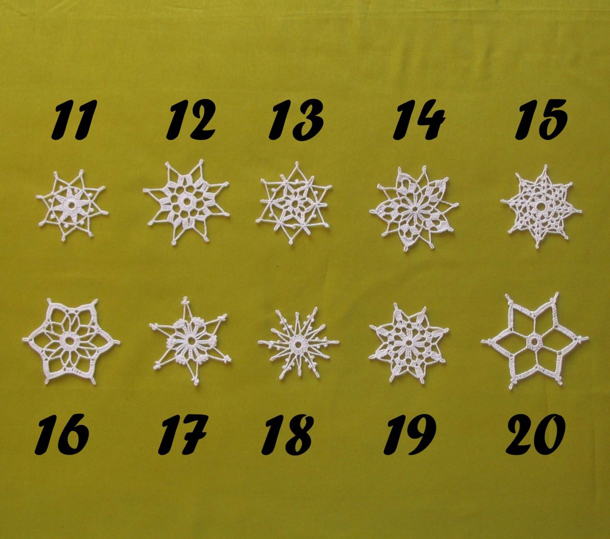 Vánoční hvězdičky č.11-20