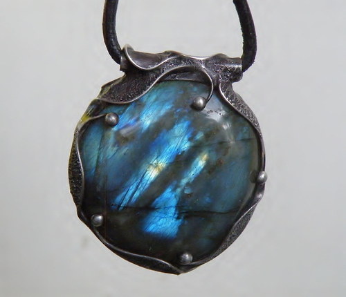 Svítání...(Labradorit XXL - MODRÝ A FIALOVÝ)