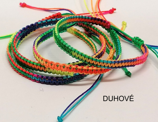 Dívčí macramé náramek duhový