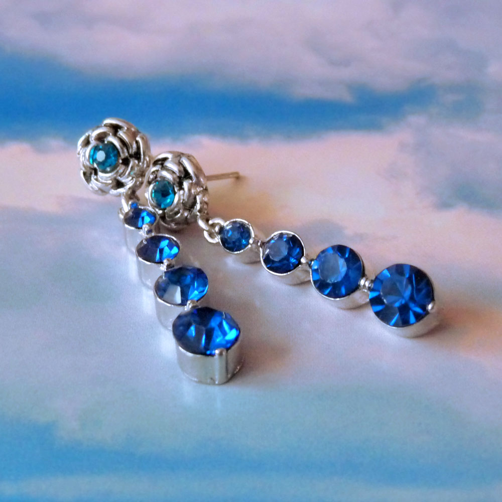 Náušnice - modré z nebe