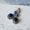 Náušnice - toulky zimní krajinou (lapis lazuli)