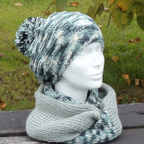 Čepice v šedém melíru