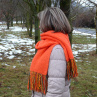 Pletená šála - orange