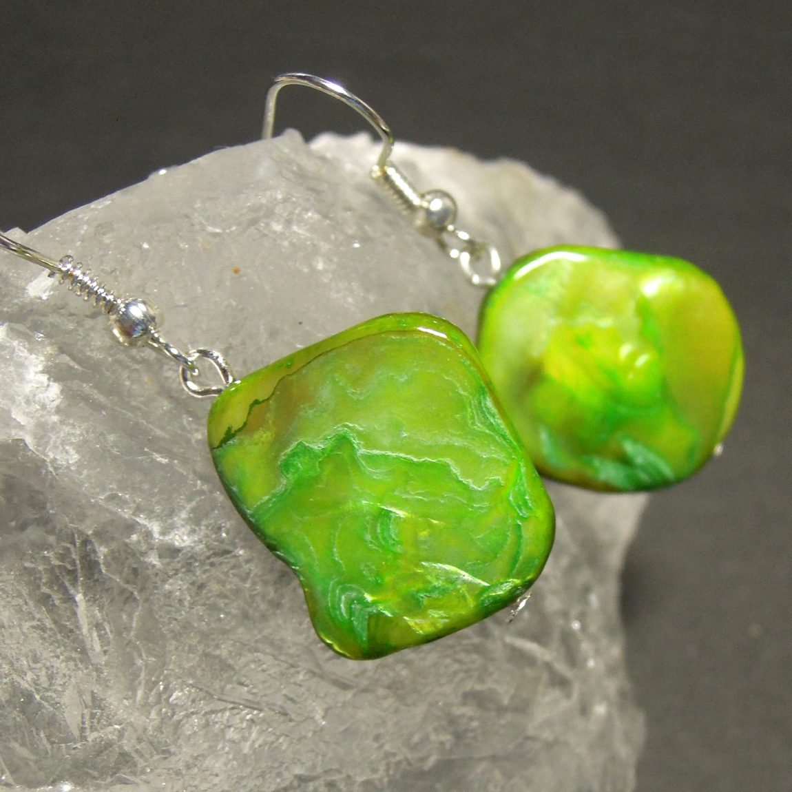 Perleťové naušnice