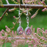Náušnice - růžový sen (swarovski)