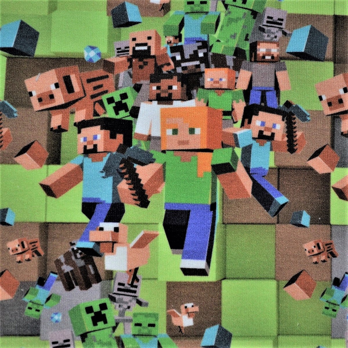 Teplákovina digitální tisk Kostky