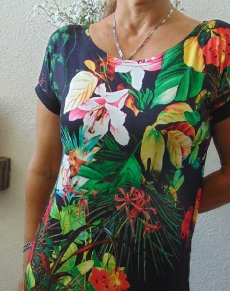 Tričko květy XS - XXXL