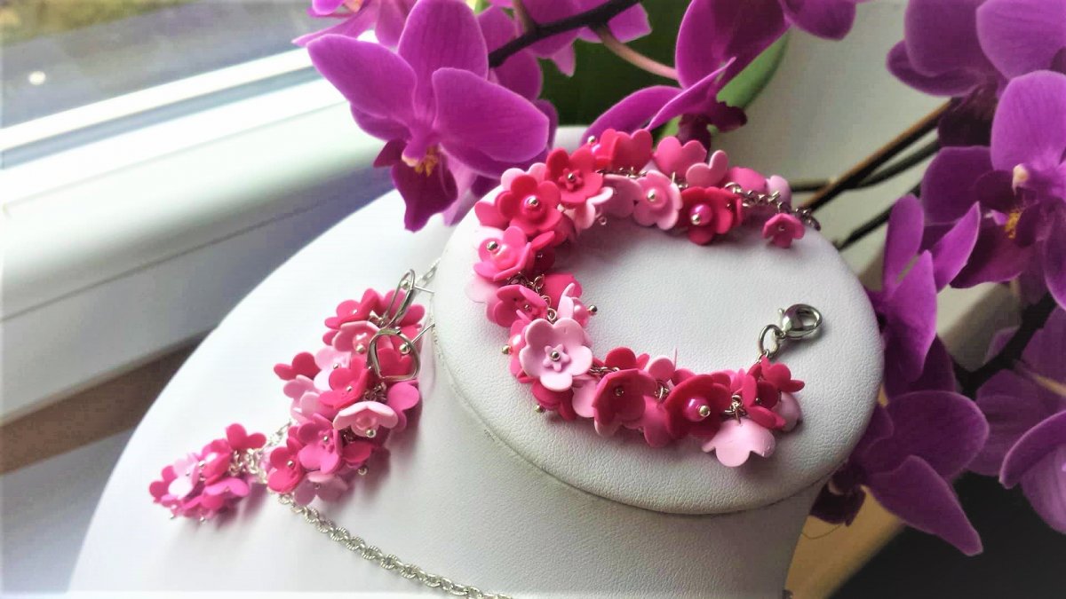 Květinková sada růžová