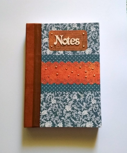 Ručne šitý denník/notes/zápisník/diár/náčrtník/skicár ,,Flowers"