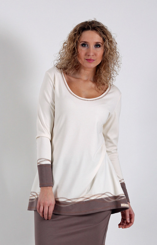 Smetanovohnědý komplet