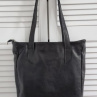 Kožená taška SHOPPER - černá 