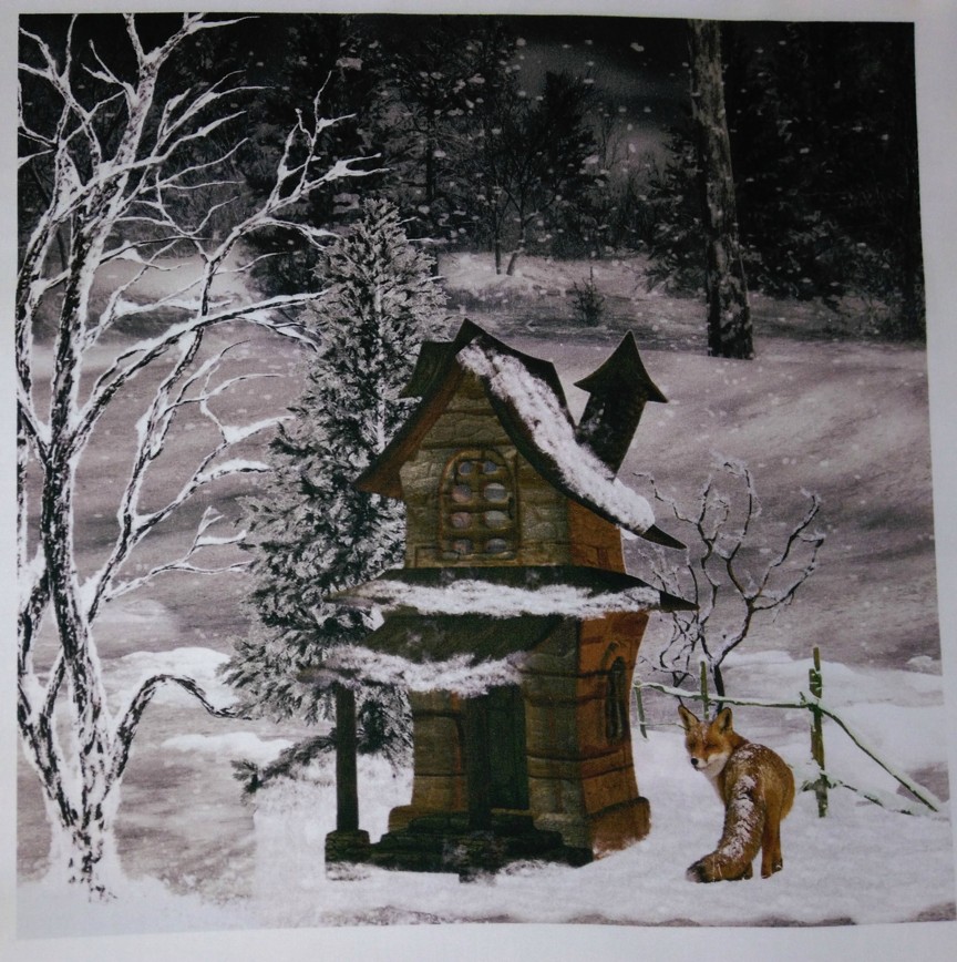 BAVLNĚNÝ PANEL - VELKÝ 35 X 35 cm 2lp249