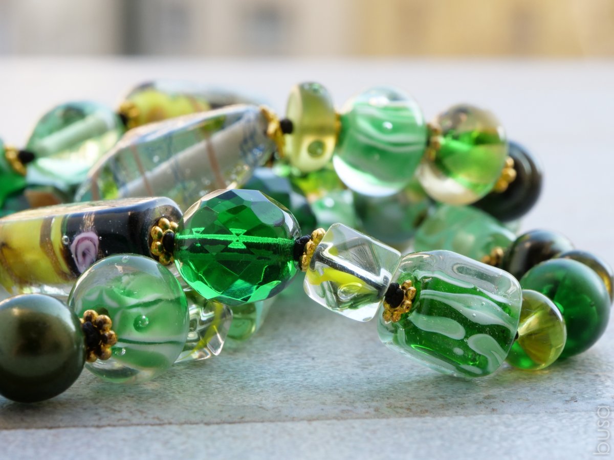 Náhrdelník Zelený