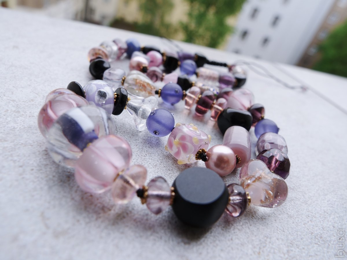 Náhrdelník Fialový