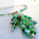 Náhrdelník Zelený štěteček