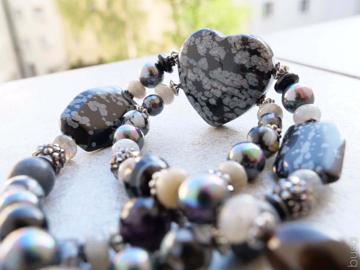 Náhrdelník SNĚHOVÉ SRDCE