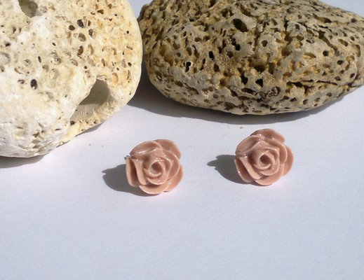 Růžičky do oušek - kávové