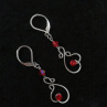 Náušnice "Srdíčka"- Swarovski - chirurgická ocel