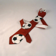 Fotbalové míče - kravata - hnědorezavá (terracotta) 838133