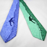 Hedvábná kravata (nejen) pro horolezce - tmavě zelená