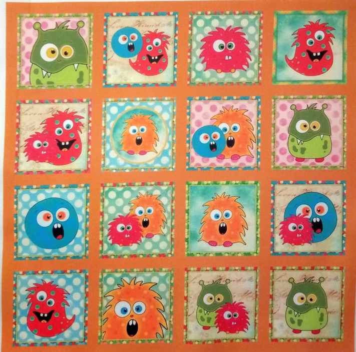 BAVLNĚNÝ PANEL / I NA PEXESO/ 35 x 35 cm  FNP9