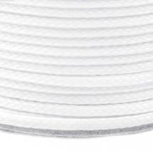 Oděvní šňůra PES 4mm (5m) - bílá