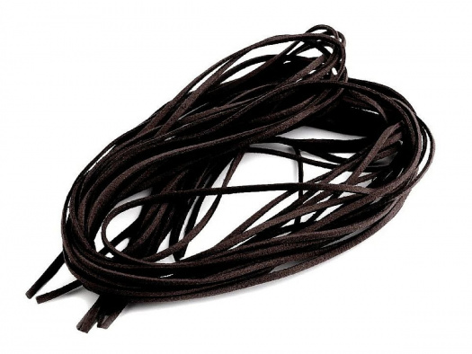 řemínek 3mm imitace semiš 1m