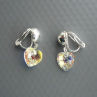 Swarovski crystal srdíčko s barevným odleskem