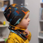 Homeless čepice+nákčník DINO